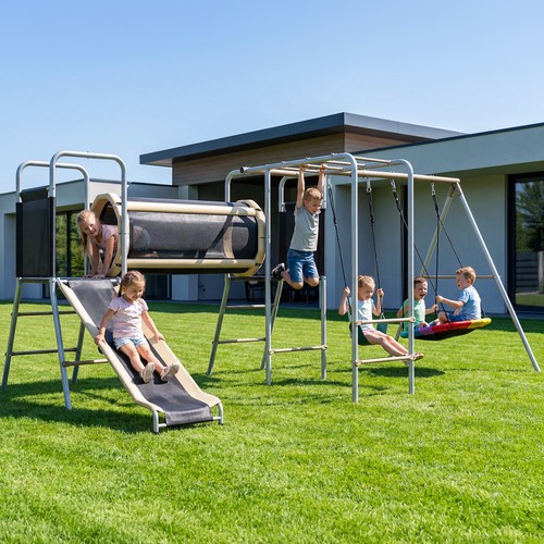 Large metal swing set - metal, with
