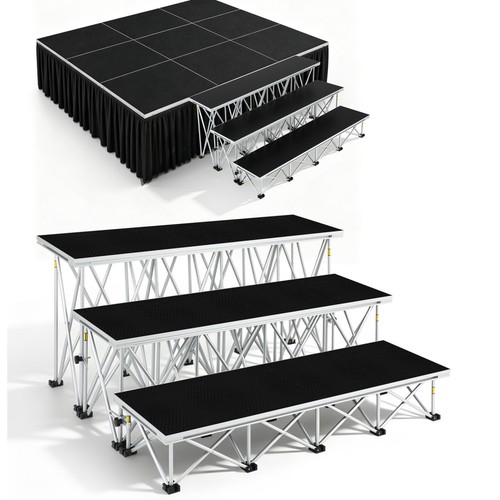 Portable stage staircase - portable,