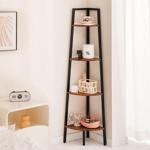 Tier corner bookshelf - bookshelf, metal